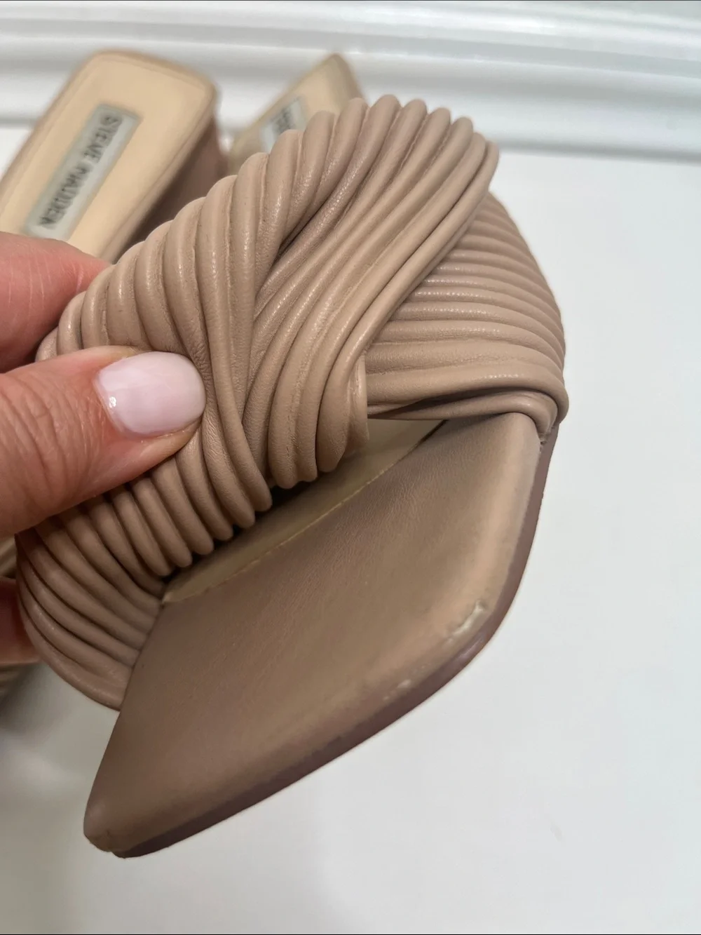 Steve Madden Gomaz Block Heeled Mules Sz 8.5